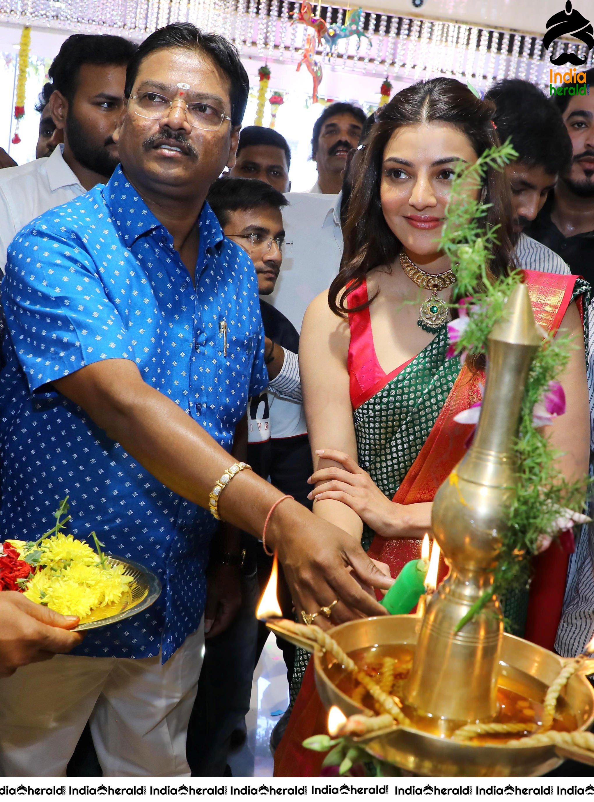 Kajal Aggarwal Launches Maangalya Shopping Mall its 5th Store in Hyderabad