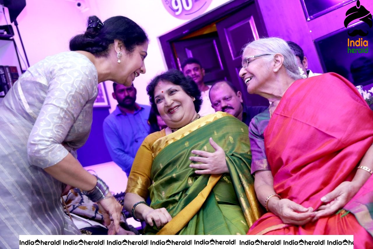 Kamal Haasan and Latha Rajinikanth at the 90th birthday celebrations of Charu Haasan