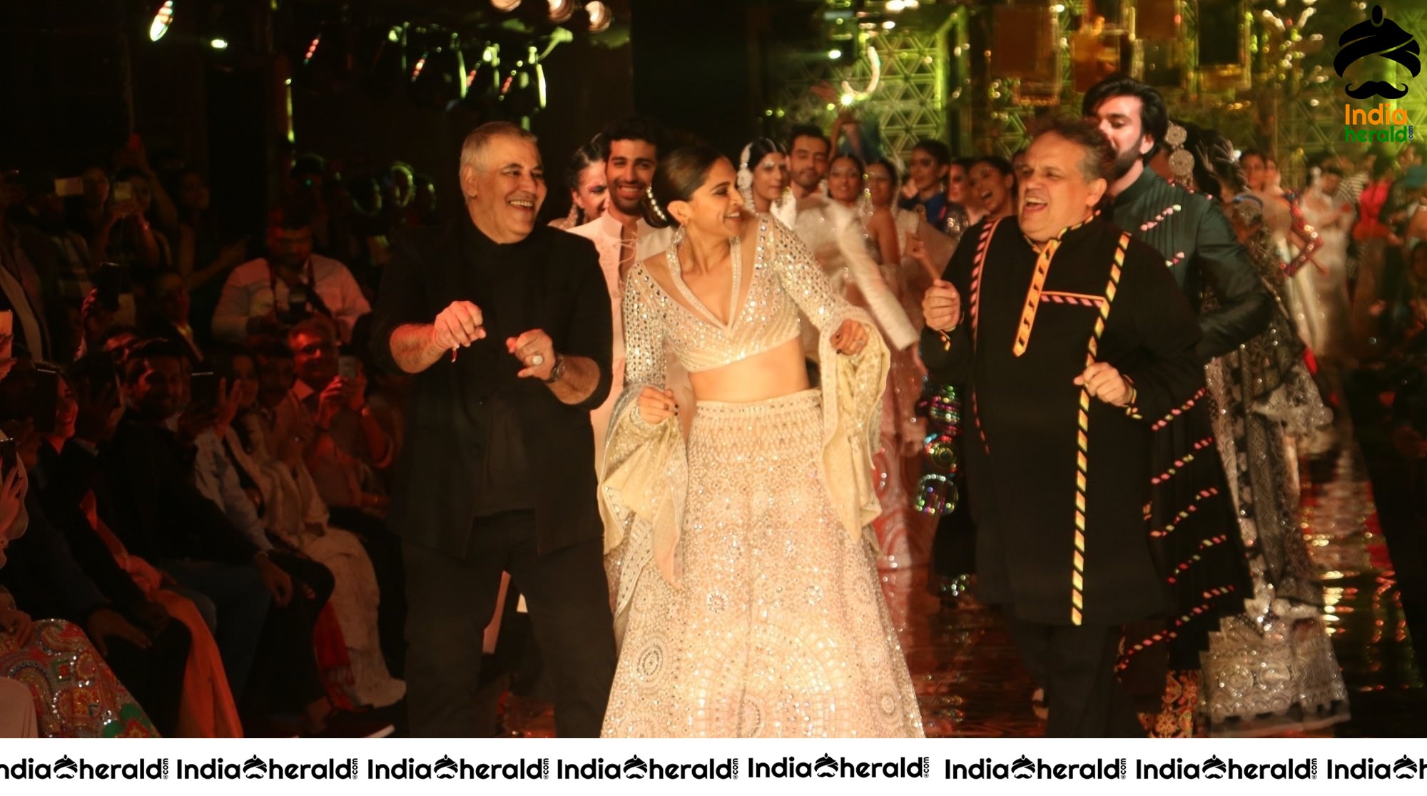 Meezaan Jaffrey And Deepika Padukone At Sandeep Khosla Fashion Show