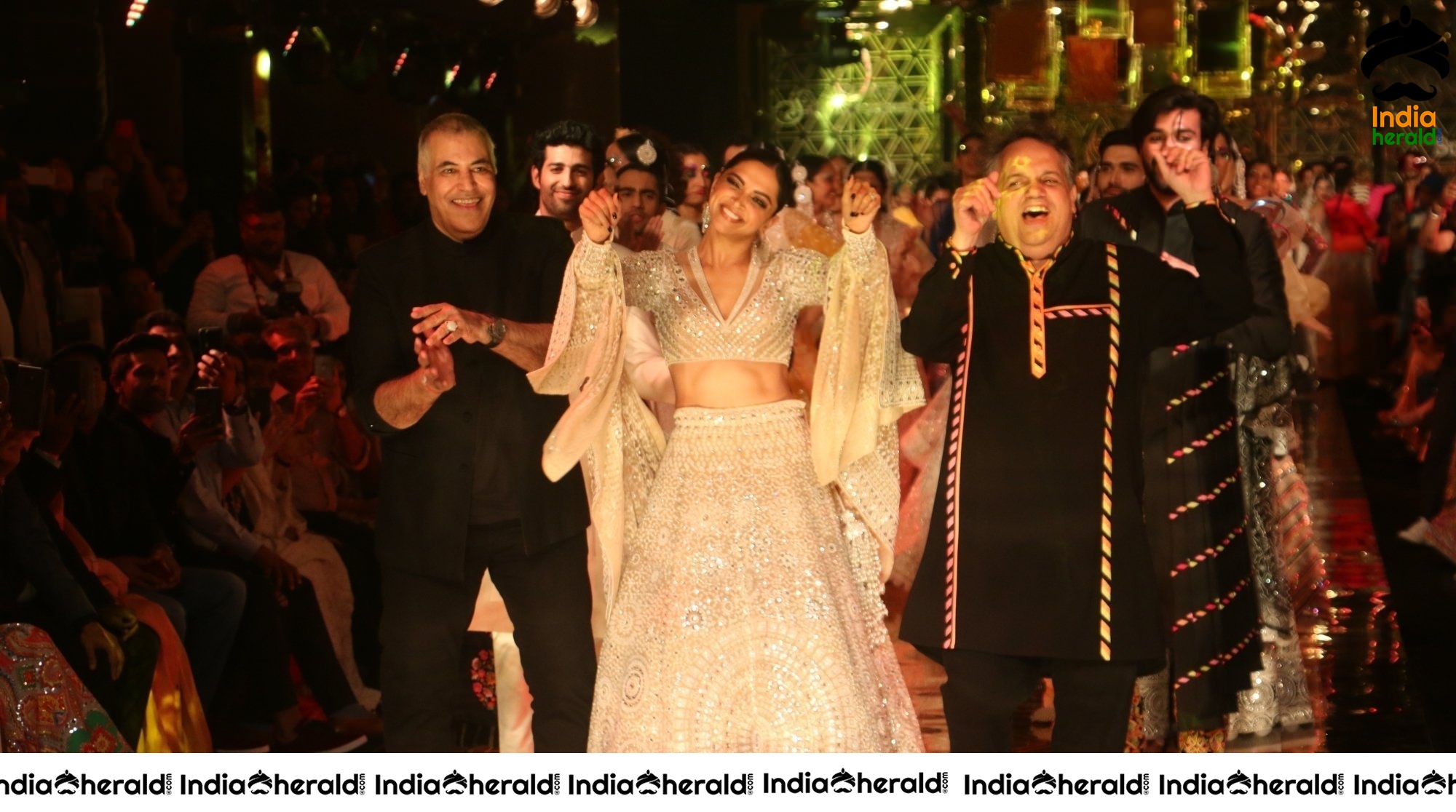 Meezaan Jaffrey And Deepika Padukone At Sandeep Khosla Fashion Show