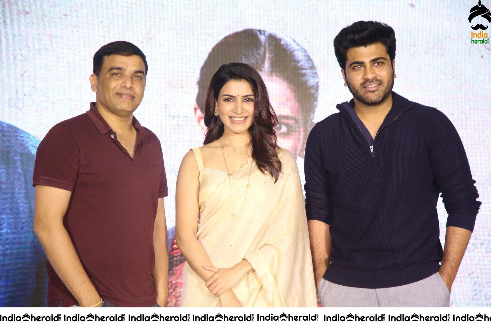 Producer Dil Raju photos along with Samantha and Sharwanand Set 1