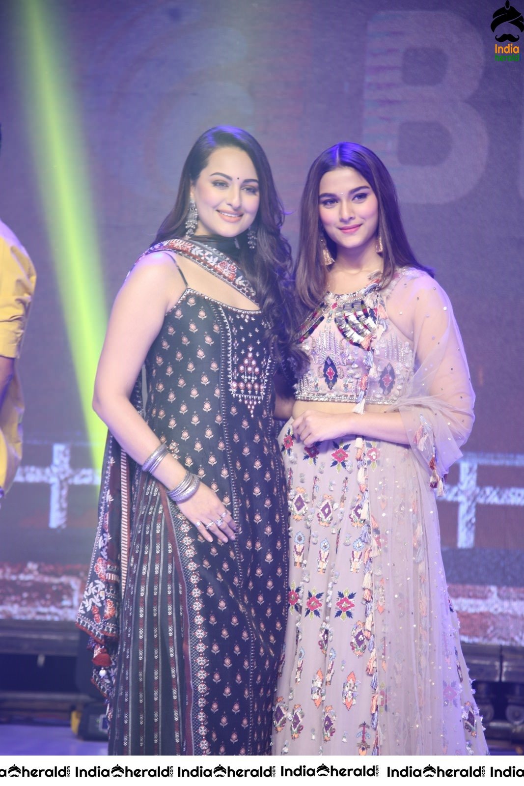 Saiee Manjrekar and Sonakshi Sinha at Dabangg 3 Event Set 2