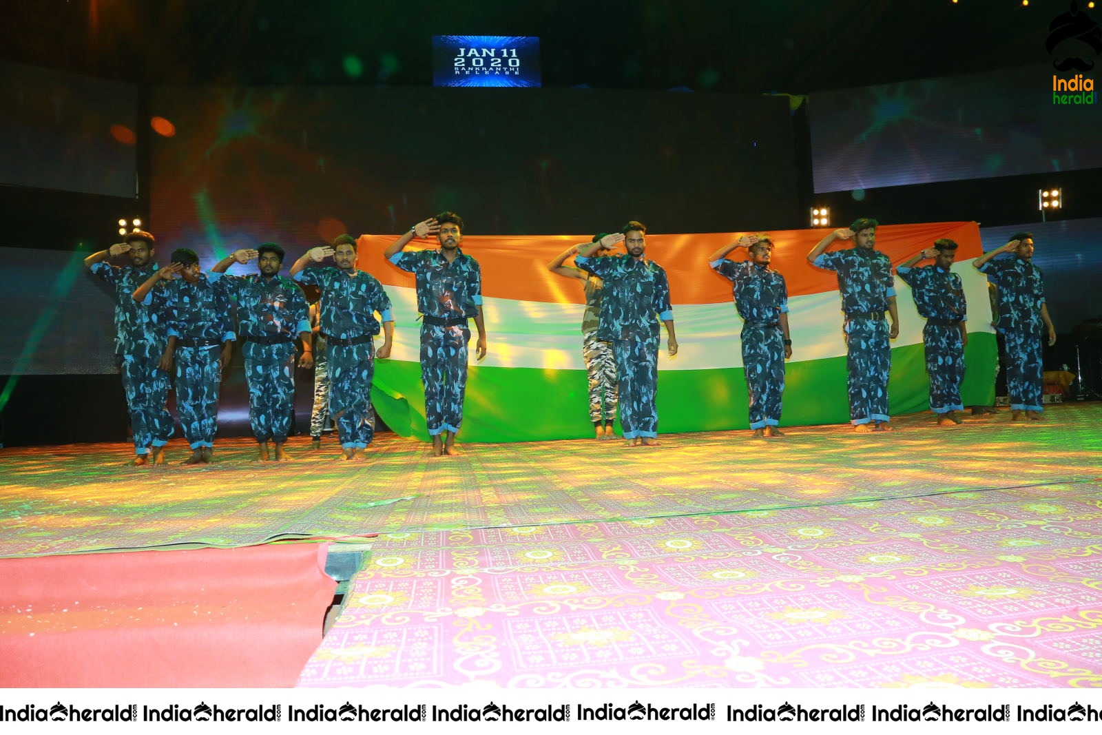 Stage Performance during Sarileru Neekevvaru Event Set 1