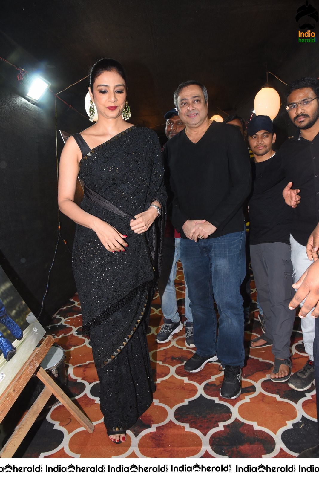 Tabu in Black Saree enters AV Event Set 1