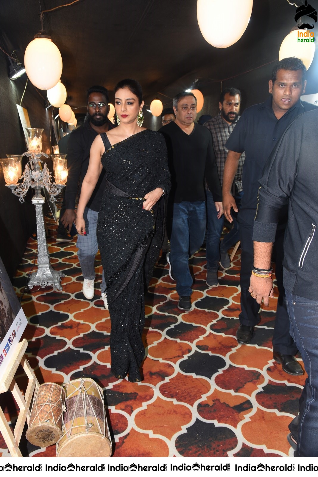 Tabu in Black Saree enters AV Event Set 2