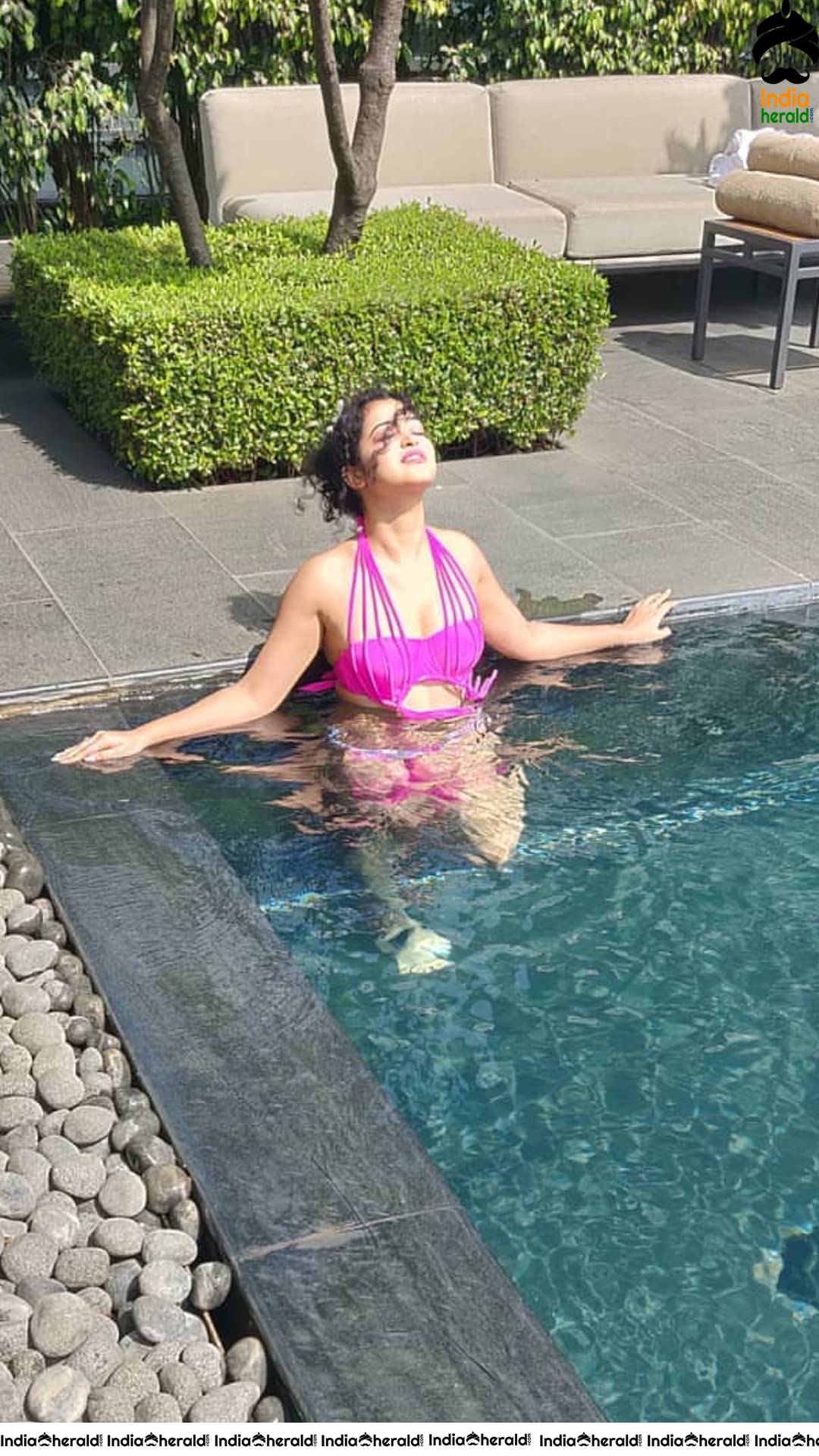 Anketa Maharena Hot in Pink Bikini