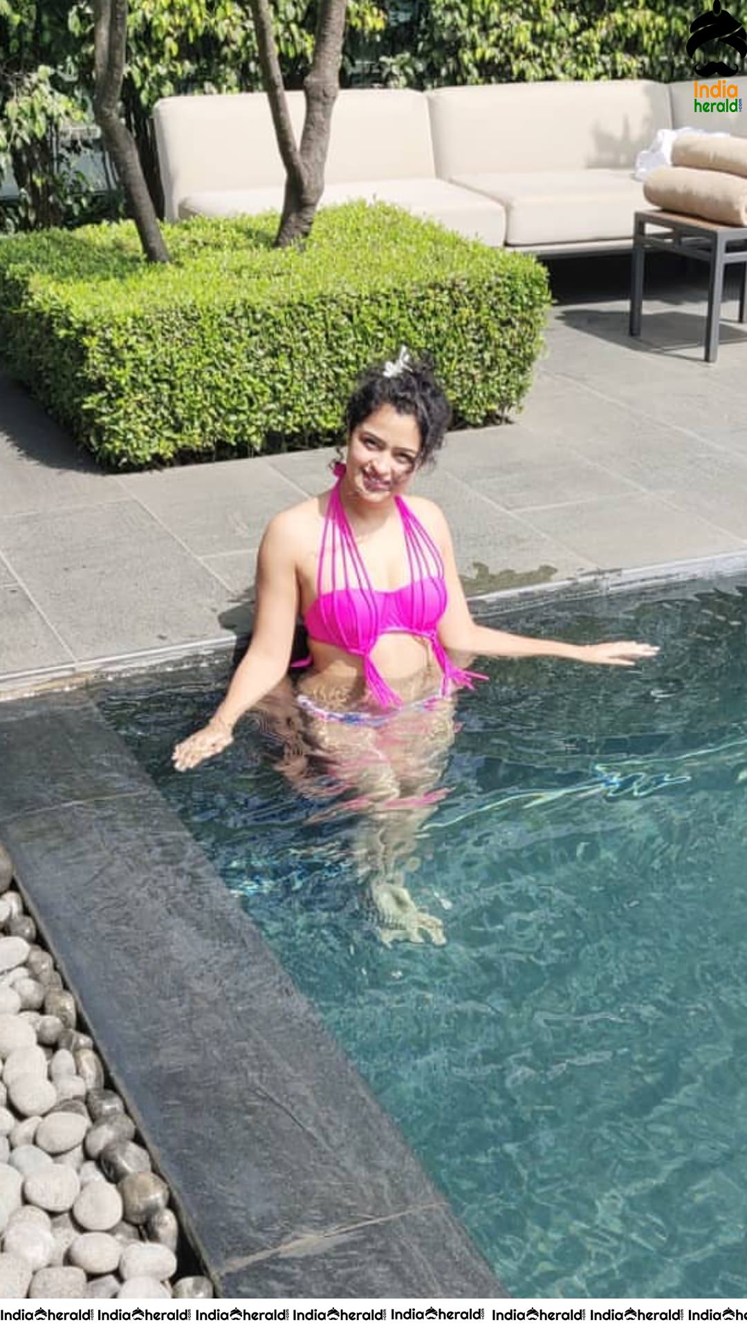 Anketa Maharena Hot in Pink Bikini