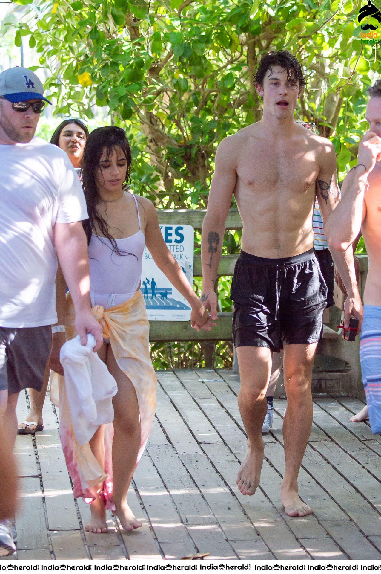 Camila Cabello and Shawn Mendes at a Beach in Miami Set 2