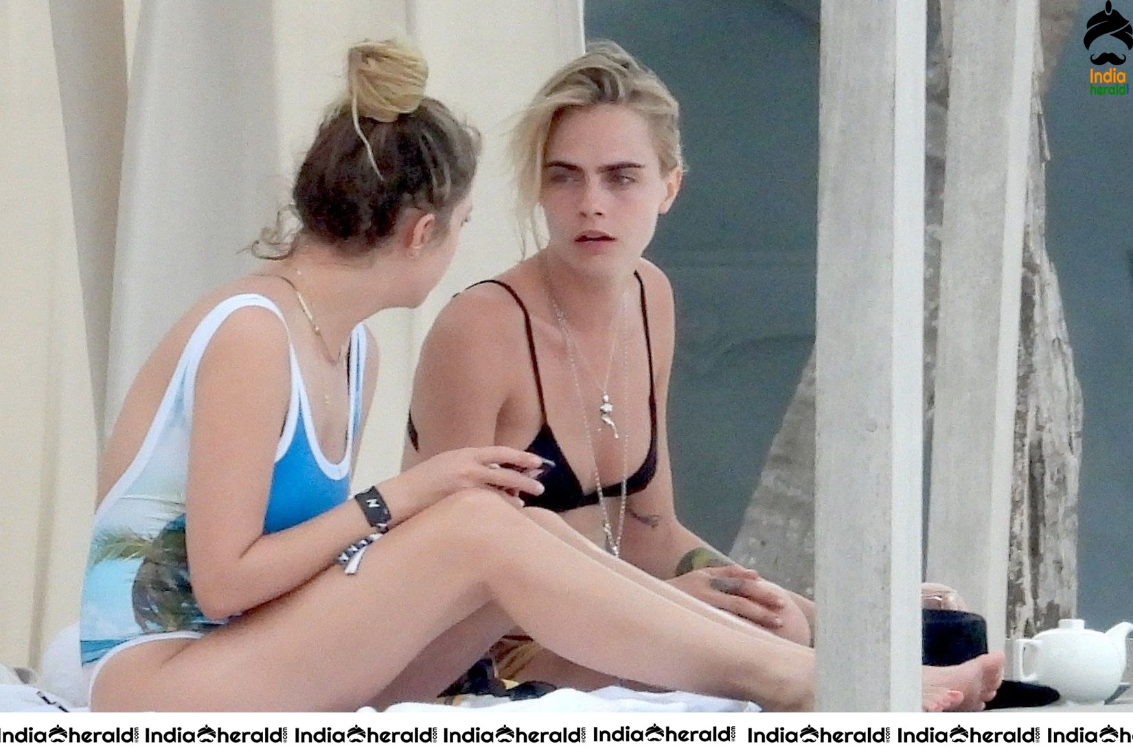 Cara Delevingne and Ashley Benson in Bikini enjoying the sunny weather in Tulum