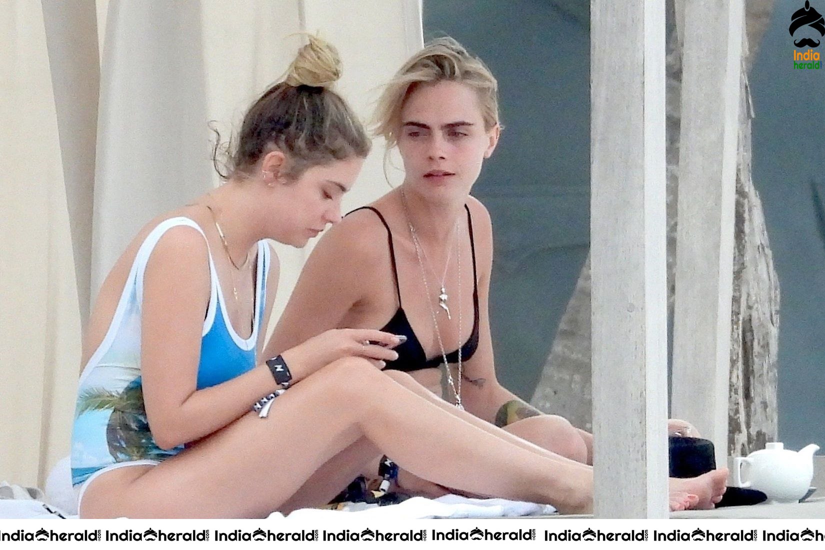 Cara Delevingne and Ashley Benson in Bikini enjoying the sunny weather in Tulum