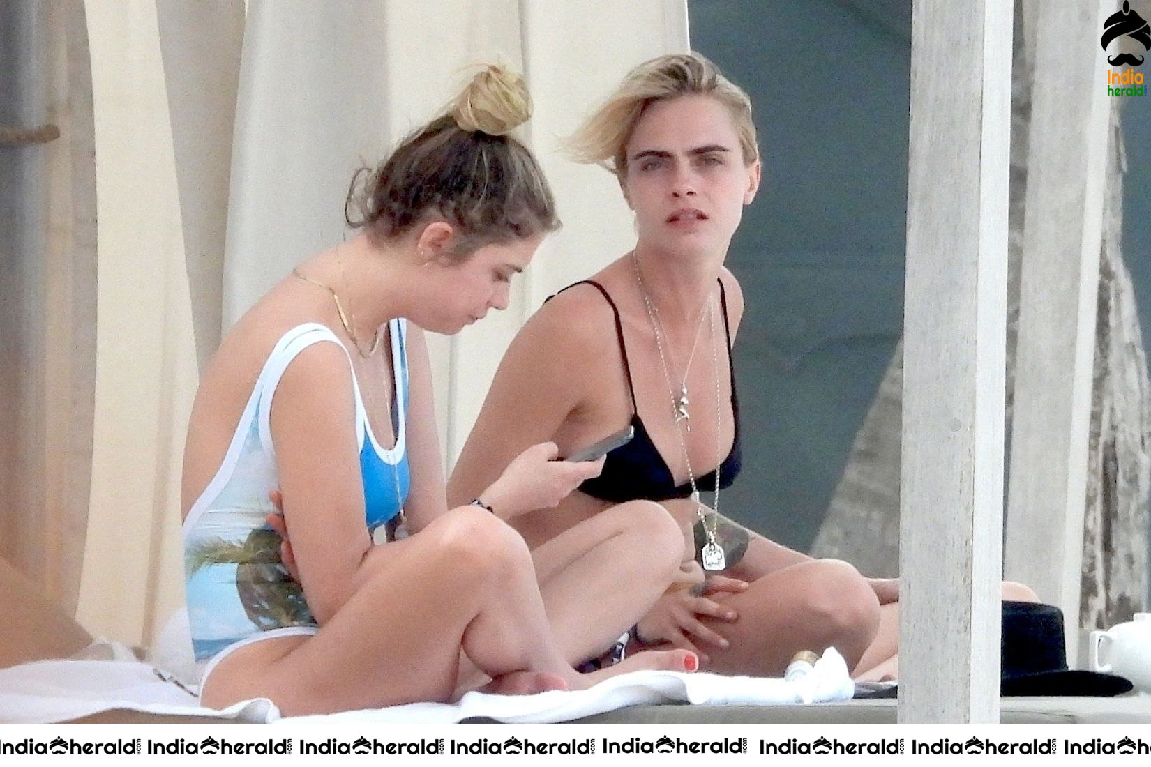 Cara Delevingne and Ashley Benson in Bikini enjoying the sunny weather in Tulum