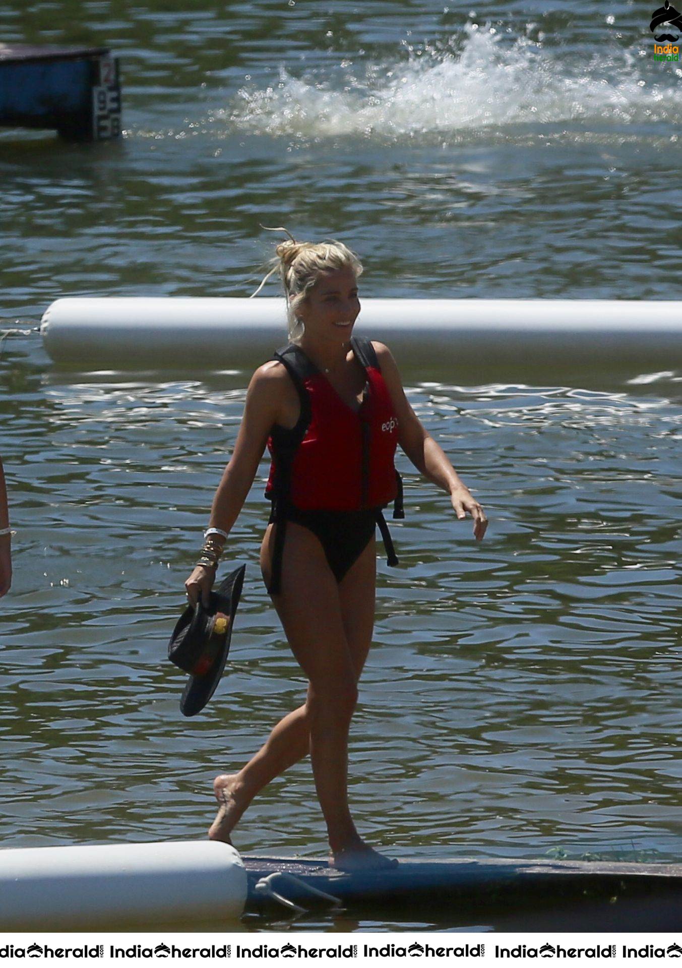 Elsa Pataky wearing a Black Swimsuit in the Senpere Lake Set 1