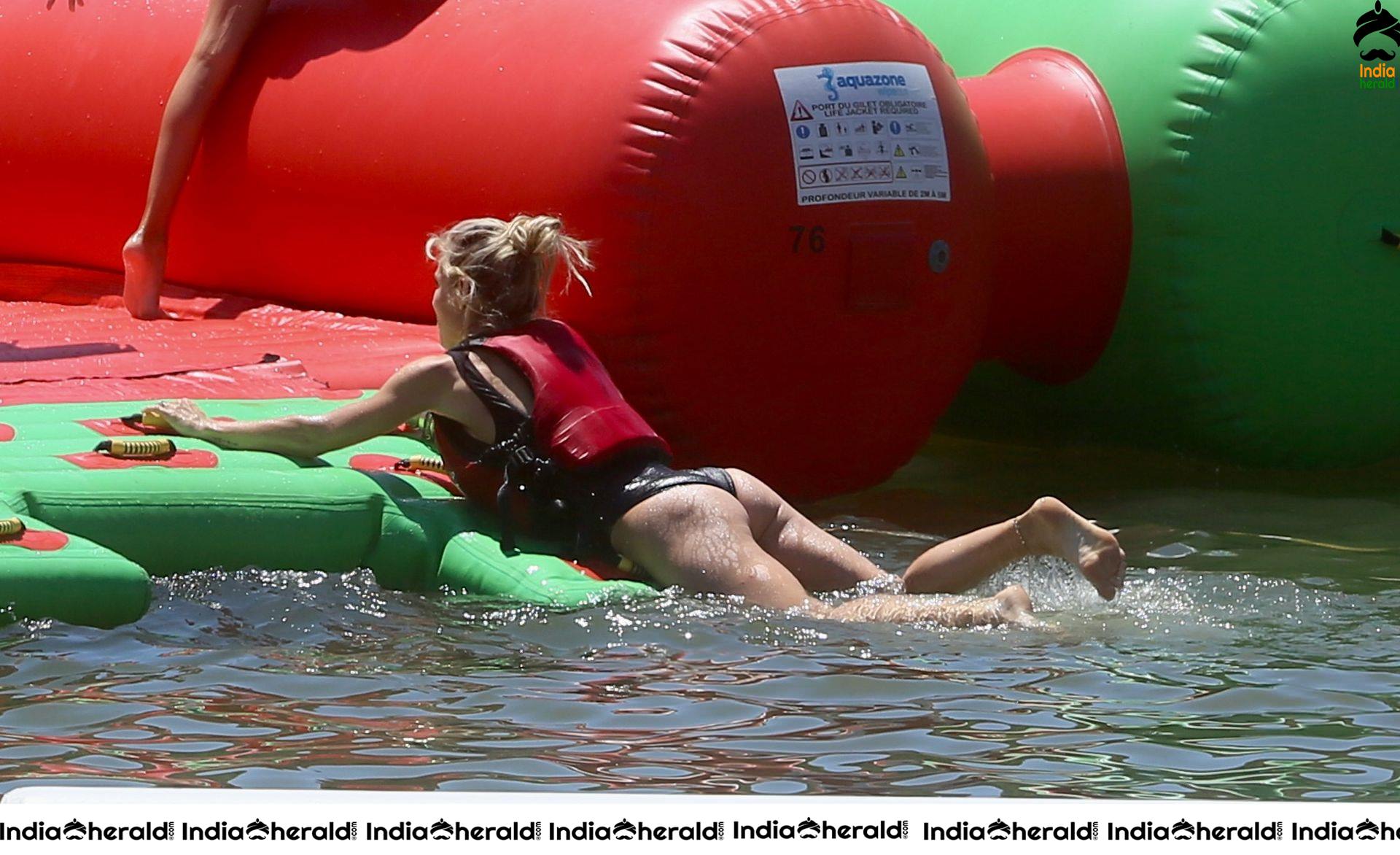 Elsa Pataky wearing a Black Swimsuit in the Senpere Lake Set 2