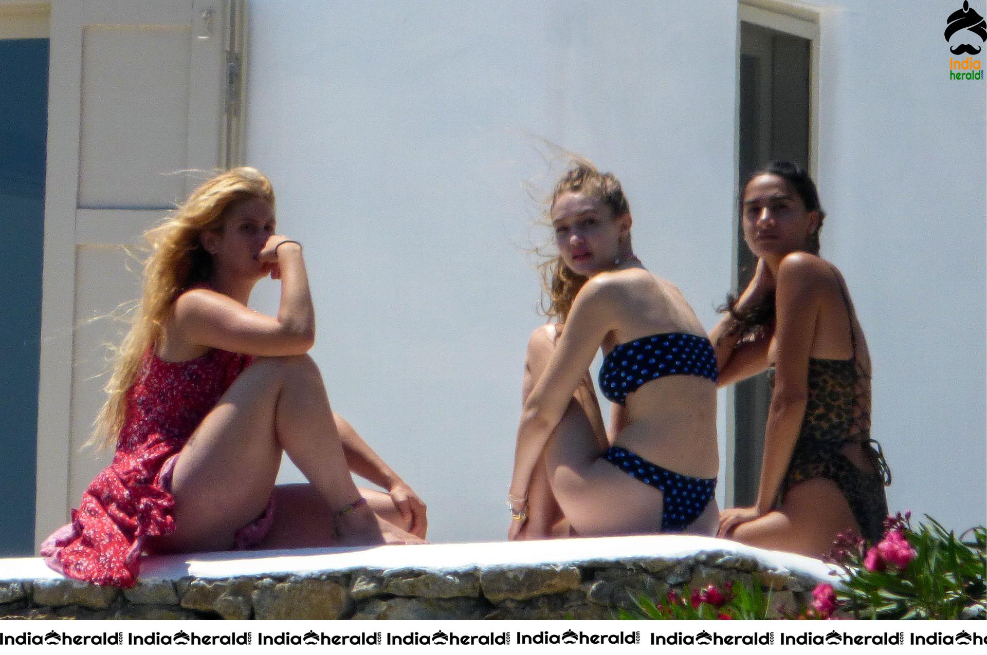 Gigi Hadid exposes her Hot Body in Bikini as she is caught while Sunbathing Set 1