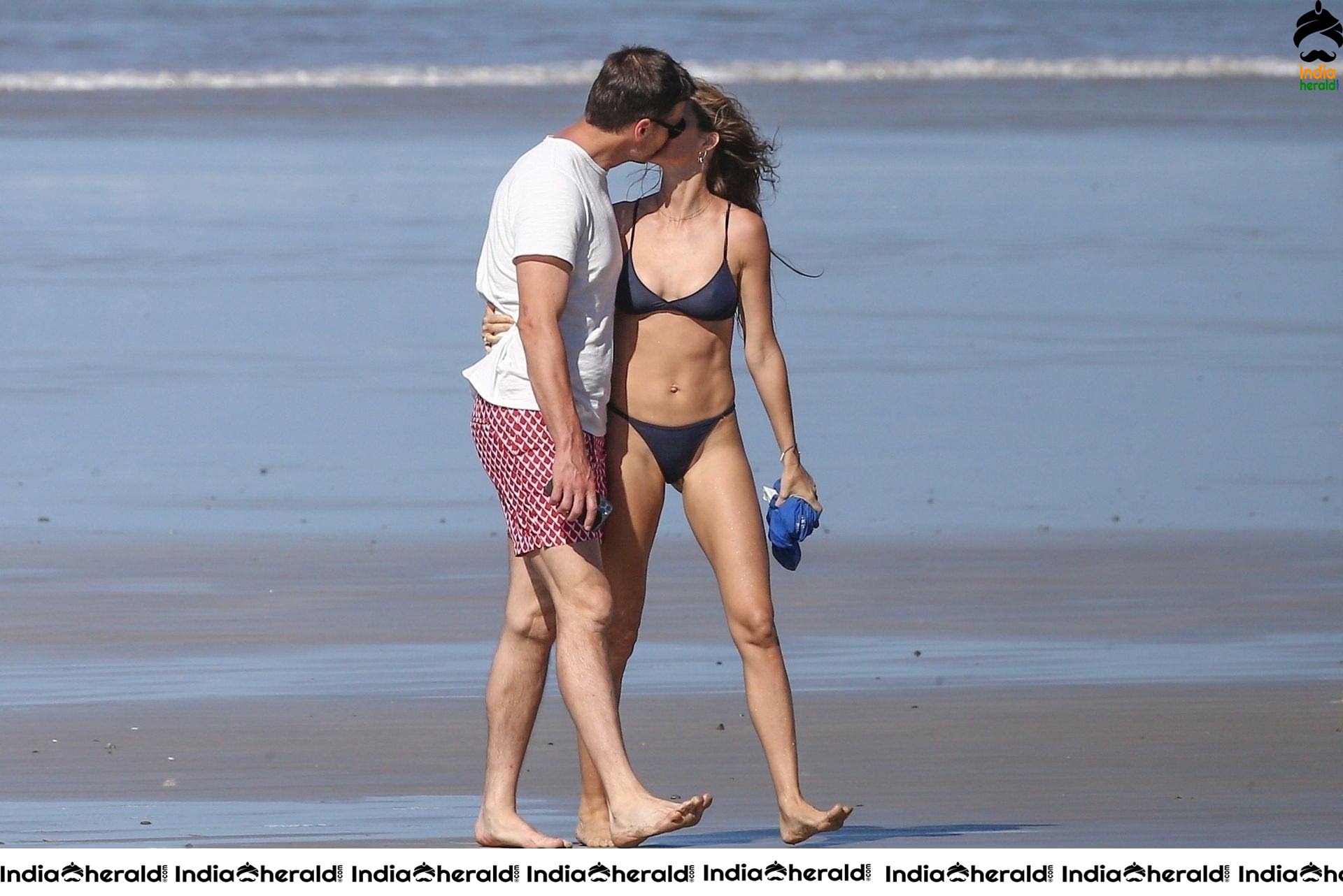 Gisele Bundchen in Bikini enjoys the day with Boyfriend at the beach in Costa Rica