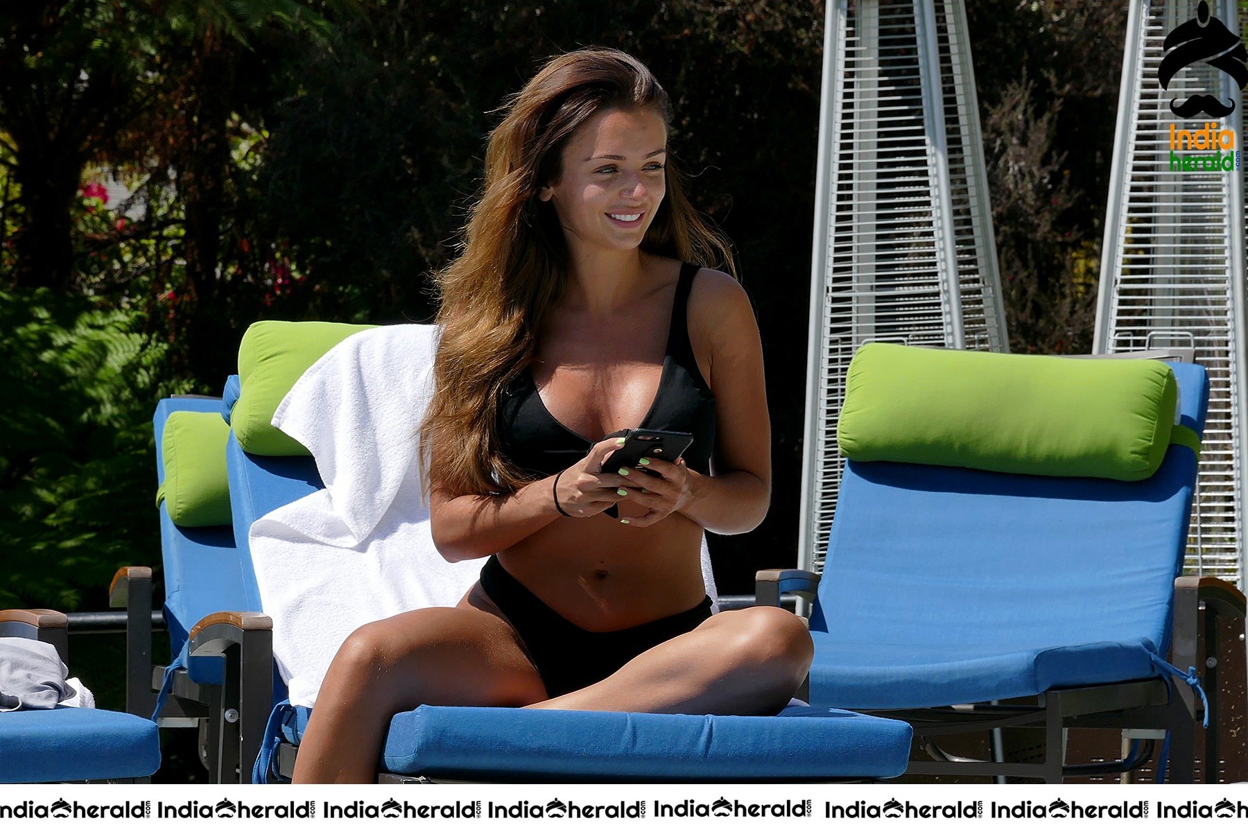 Kady McDermott flaunts her Sexy Assets in Tiny Bikini by Poolside