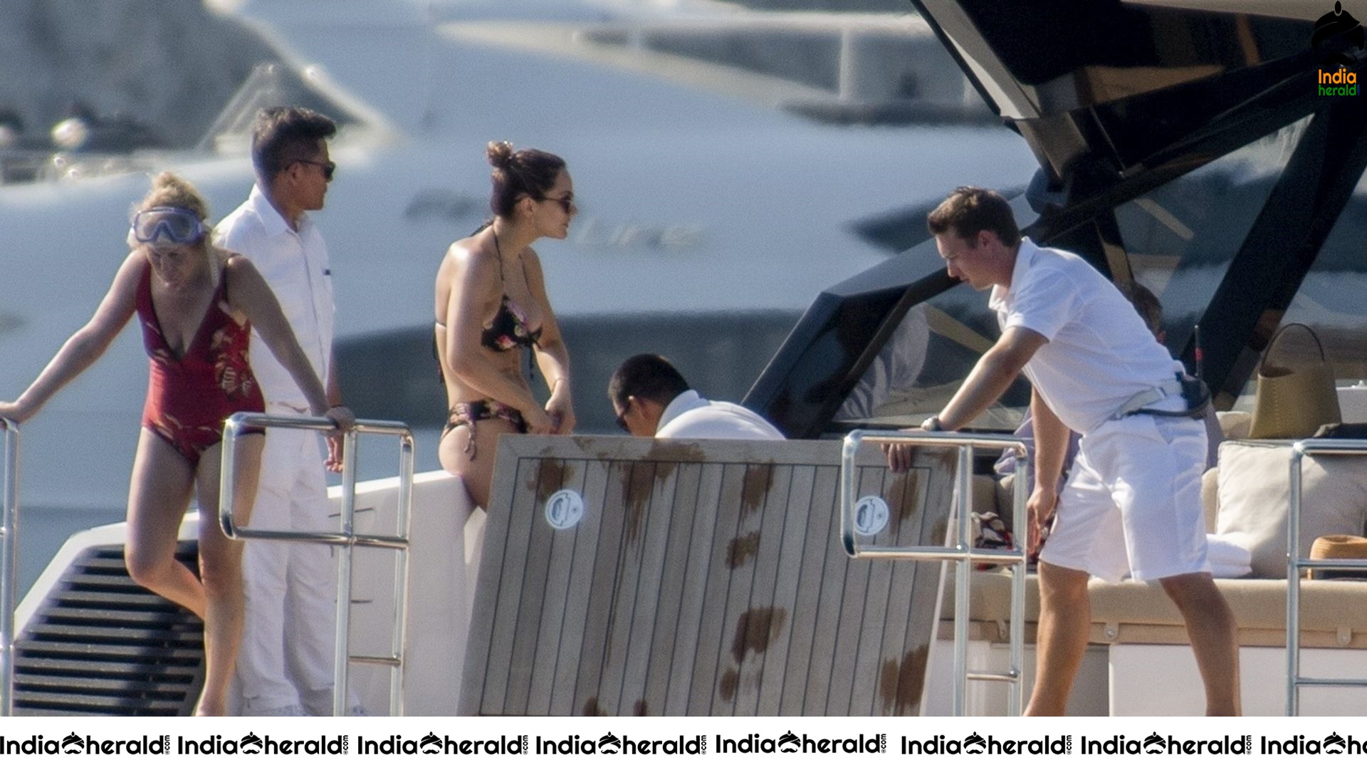 Katharine McPhee in a Bikini on a Yacht in Capri Set 2