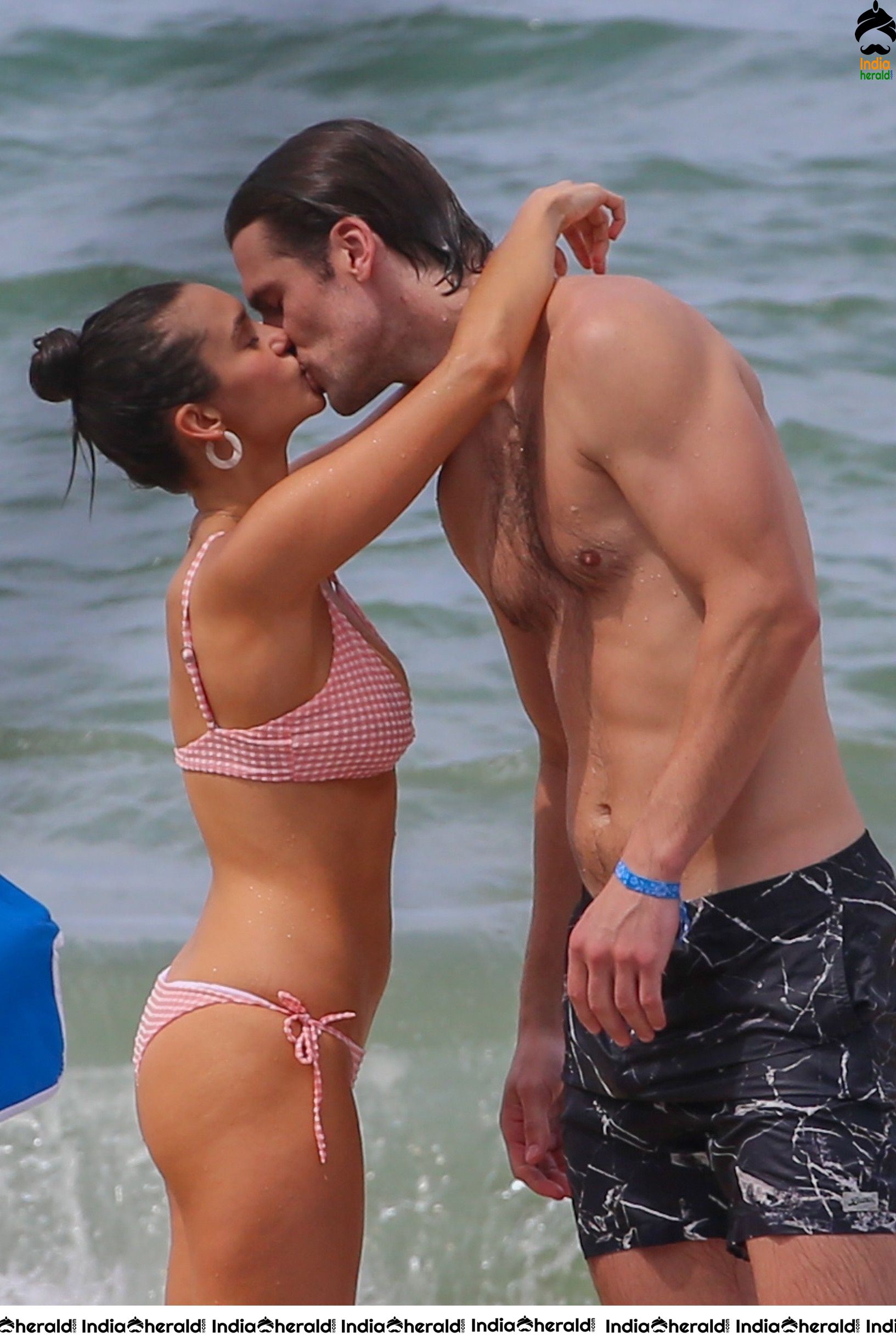 Nina Dobrev Exposing in Bikini and enjoying with Boyfriend Grant Mellon in beach Set 1