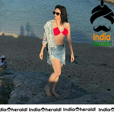 Nushrat Bharucha Sizzling Hot Exposing Bikini Photos Set 1