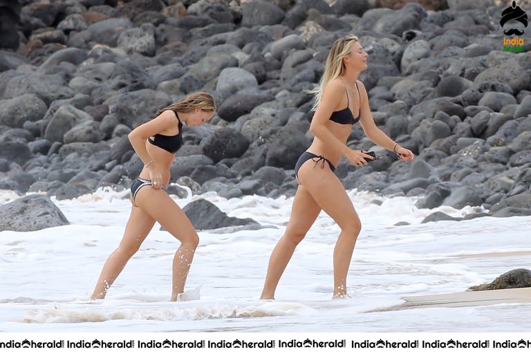 Tennis Player Maria Sharapova Wearing a Bikini in Hawaii Set 1