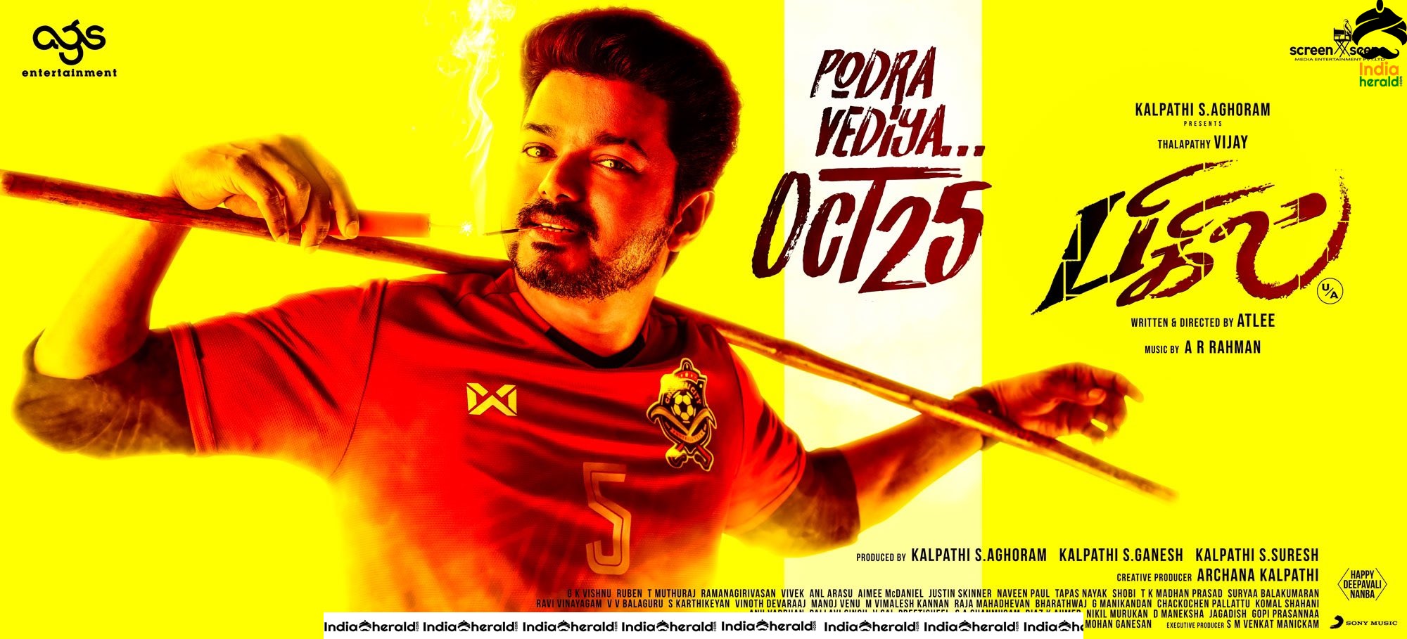 Bigil Release Date Posters