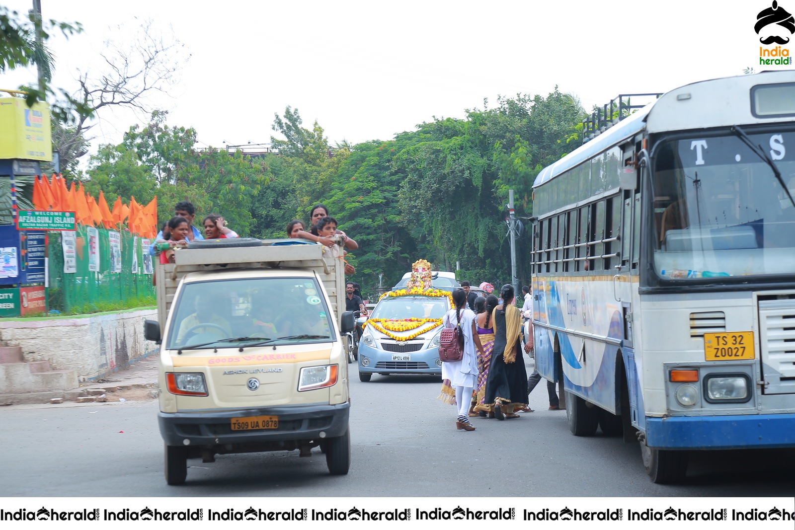 Lord Ganesha Immersion At Hyderabad Set 1