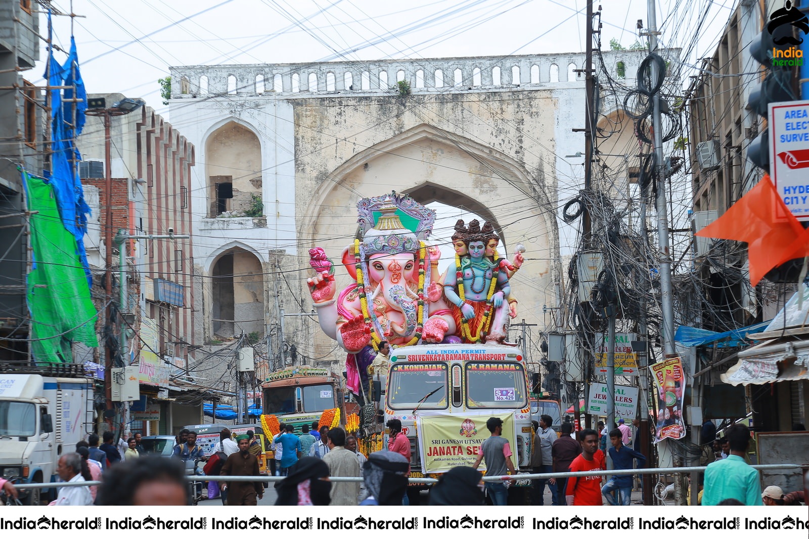 Lord Ganesha Immersion At Hyderabad Set 1