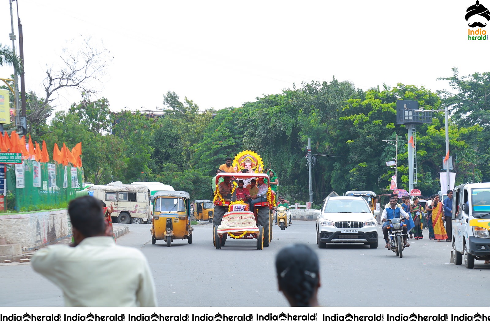 Lord Ganesha Immersion At Hyderabad Set 1