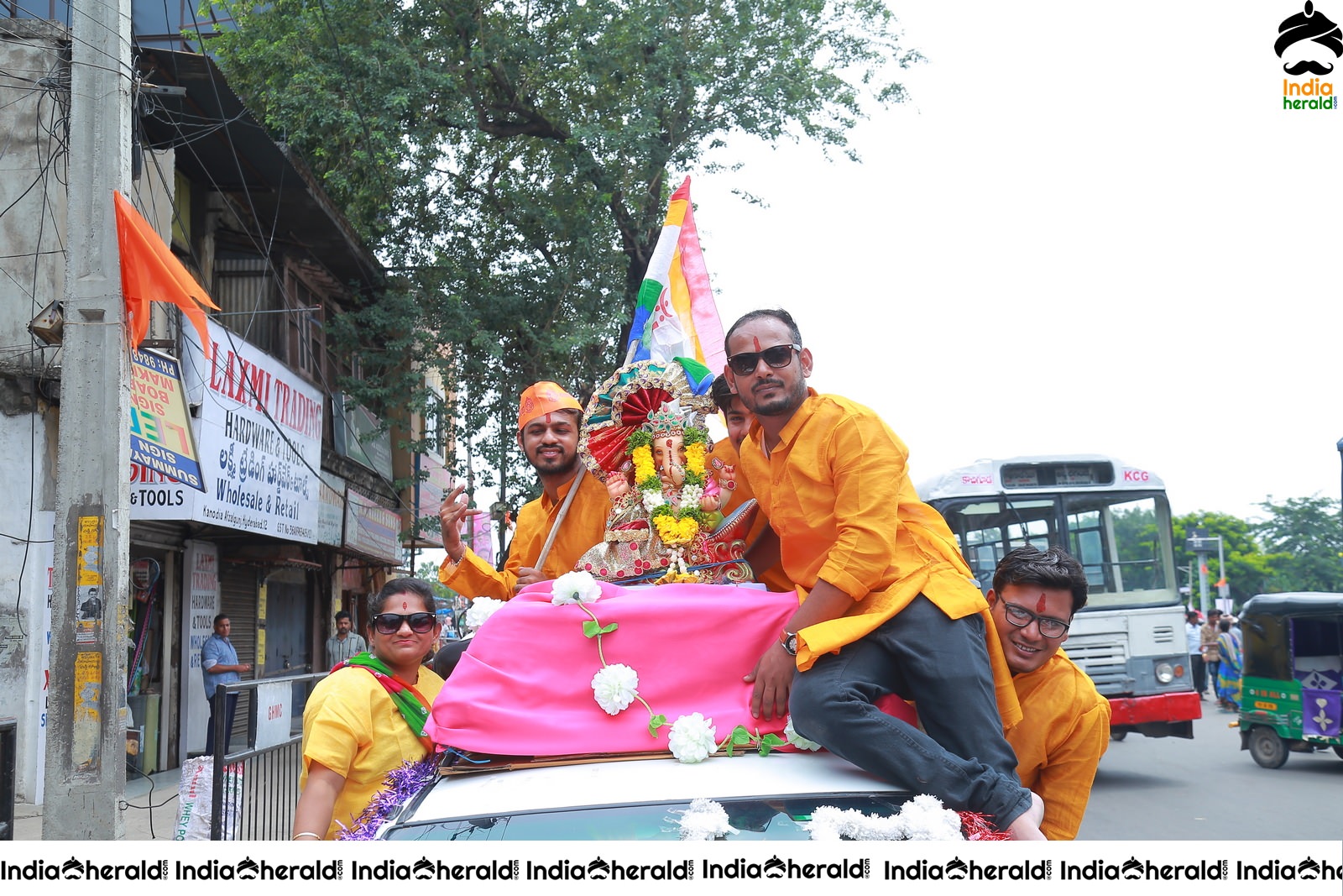 Lord Ganesha Immersion At Hyderabad Set 1