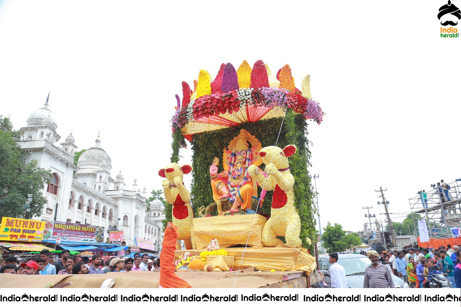 Lord Ganesha Immersion At Hyderabad Set 1