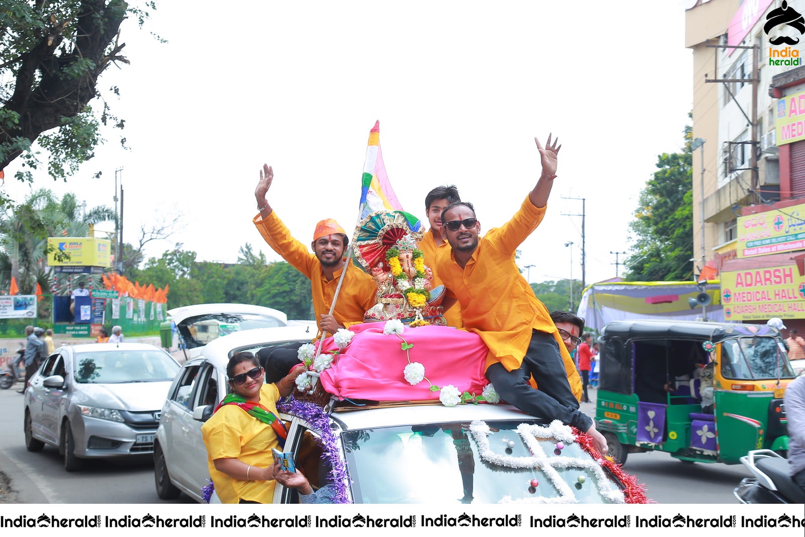 Lord Ganesha Immersion At Hyderabad Set 1