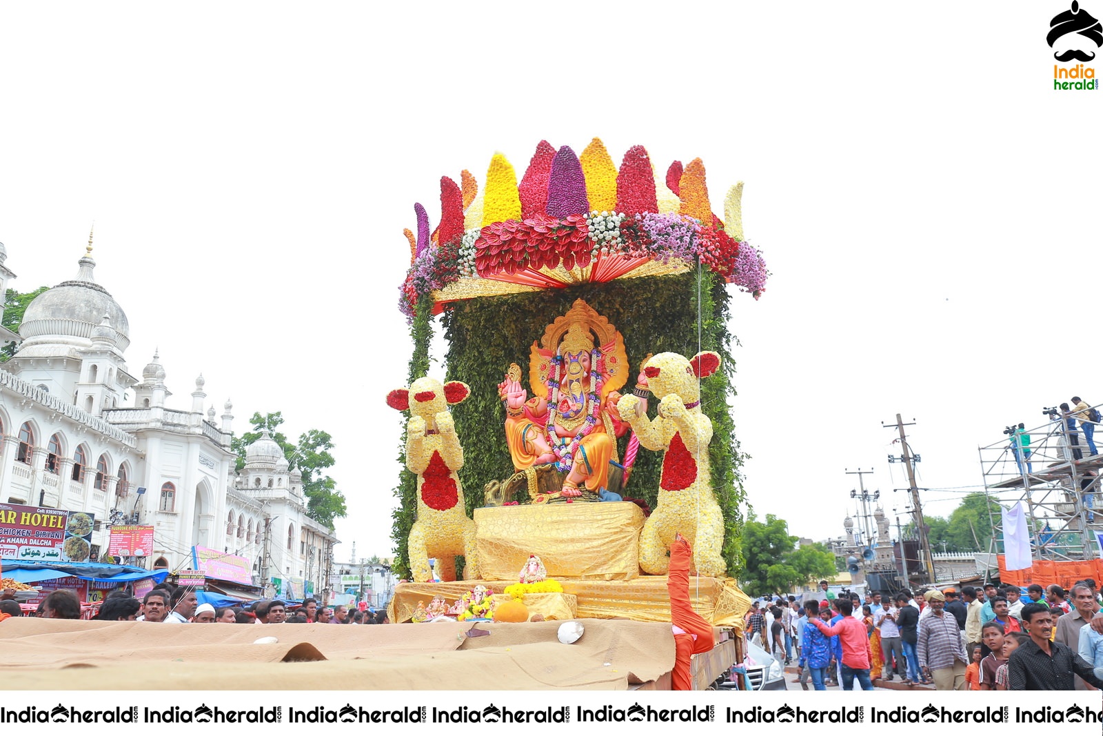 Lord Ganesha Immersion At Hyderabad Set 1