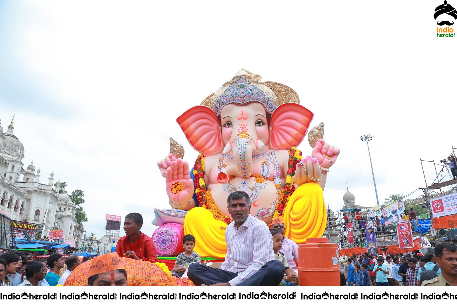 Lord Ganesha Immersion At Hyderabad Set 1