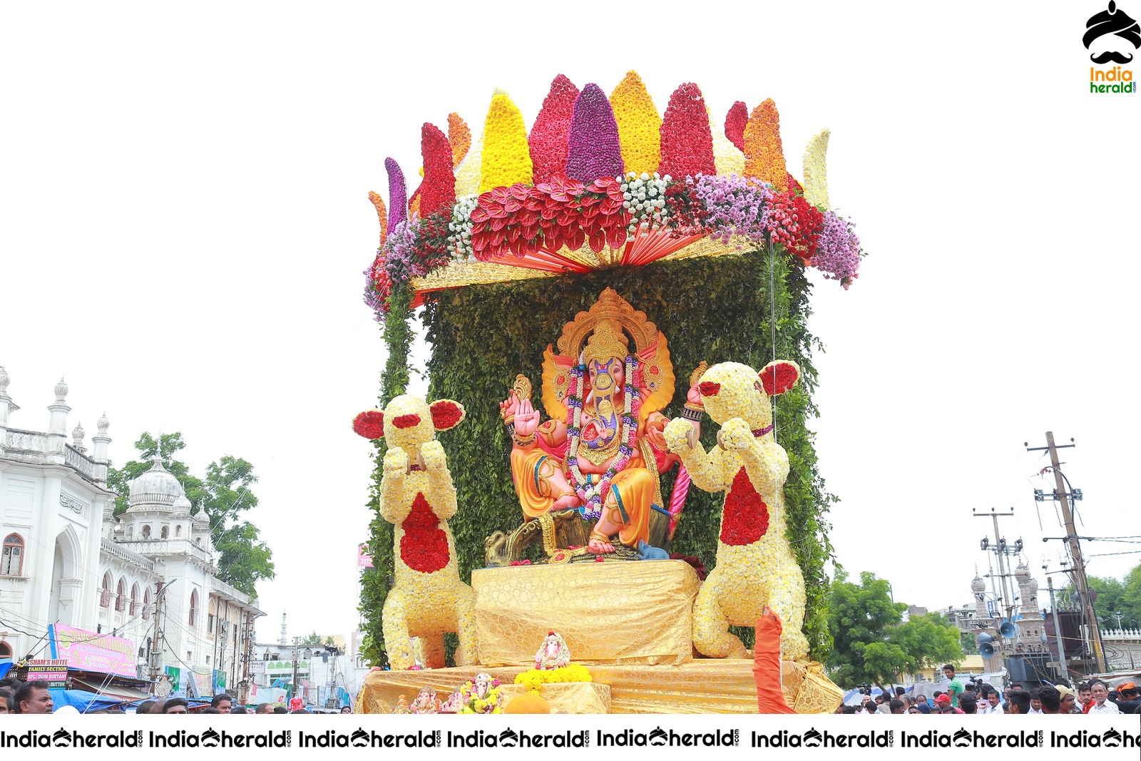 Lord Ganesha Immersion At Hyderabad Set 1