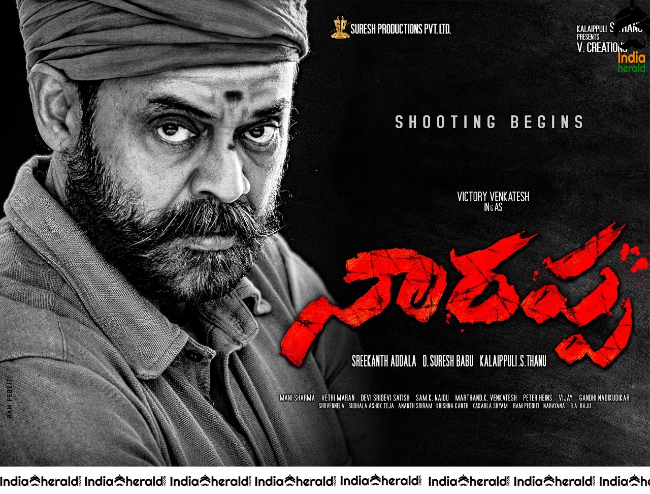 Narappa Movie First Look Posters