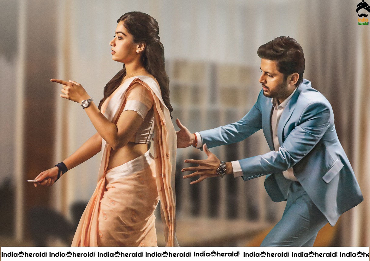 Nithiin and Rashmika in Bheeshma Movie Stills