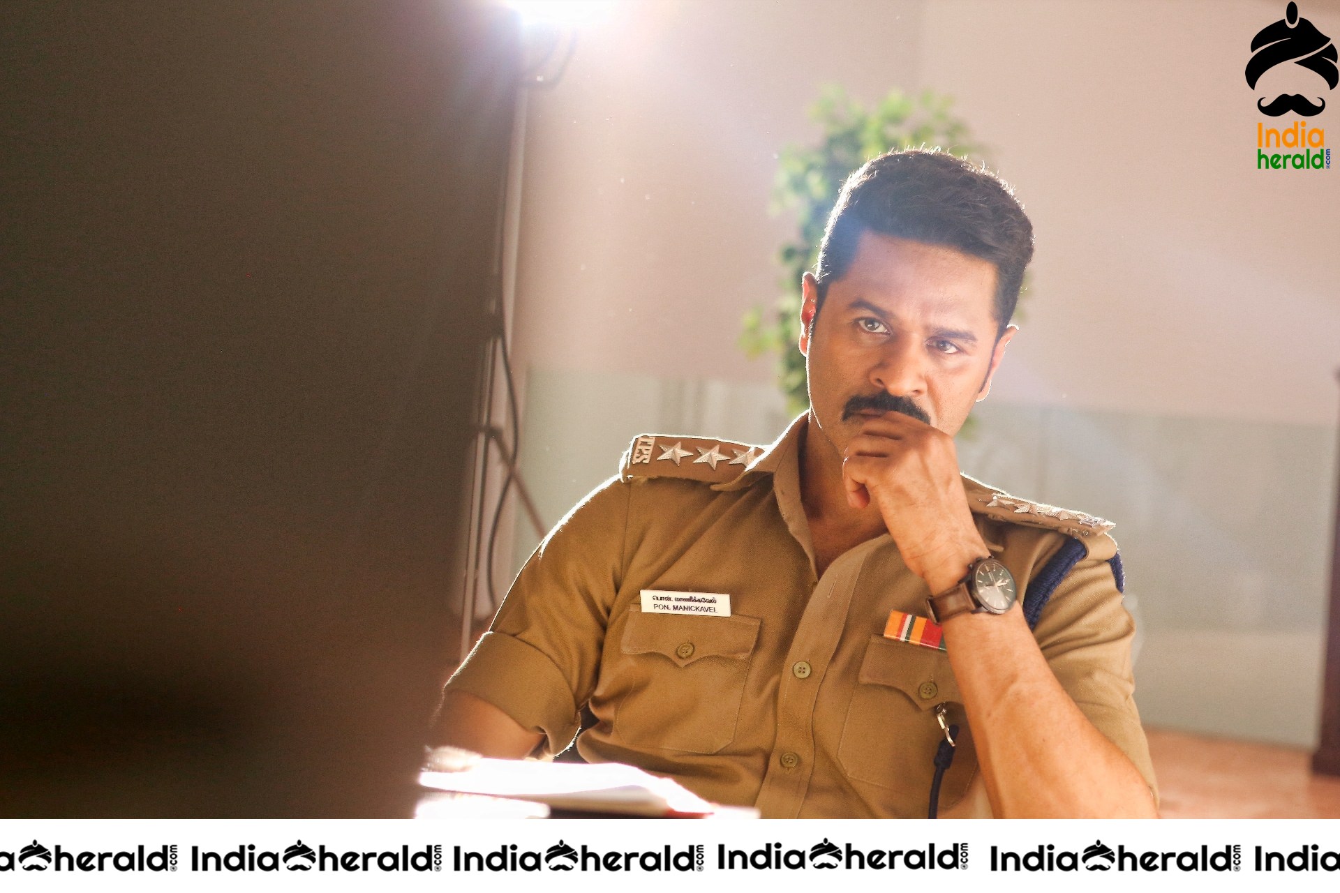 Prabhu Deva and Nivetha Pethuraj from Krishna Manohar IPS Movie Stills