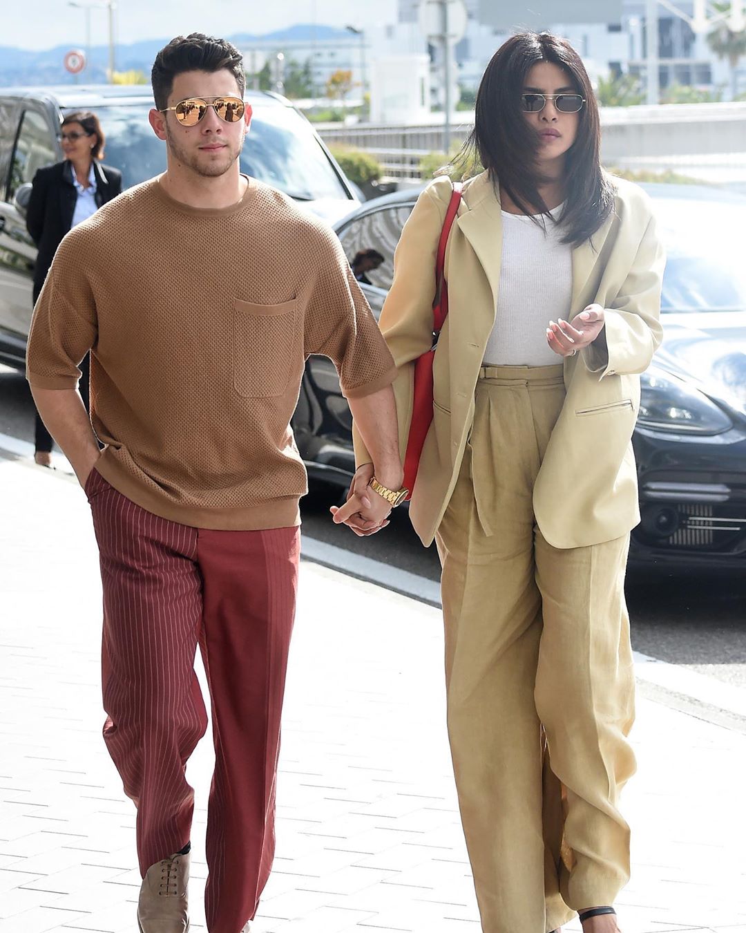 Priyanka Chopra spotted with her Husband Nick Jonas in New York