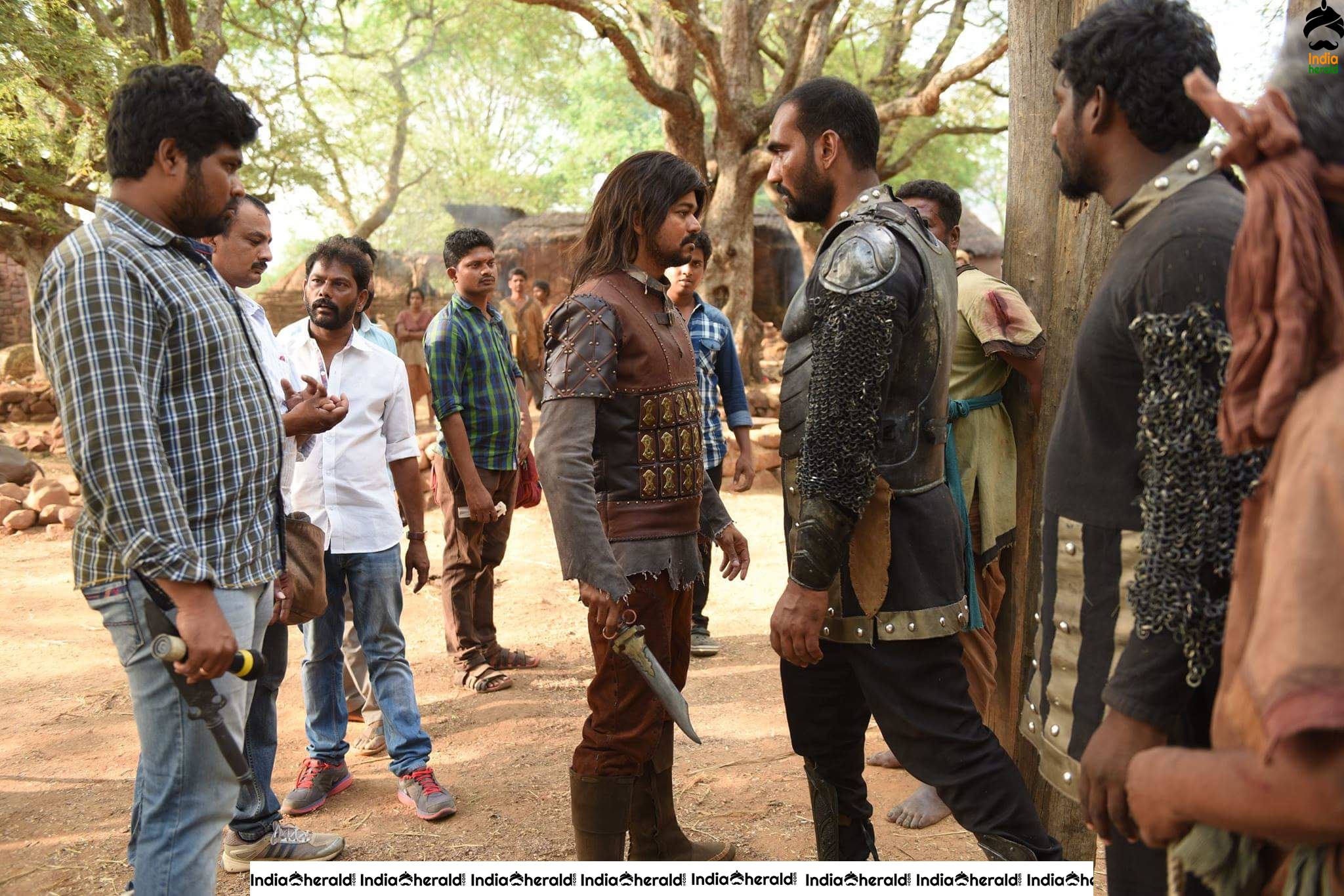 Rare and Unseen Shooting Spot Stills of Puli Movie Set 3