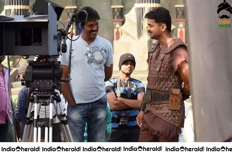 Rare and Unseen Shooting Spot Stills of Puli Movie Set 3