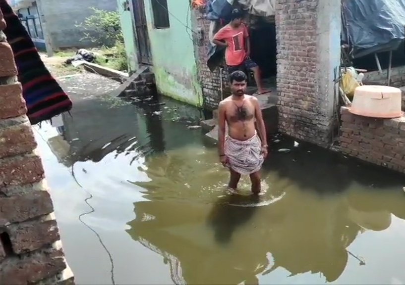 Water Logging In Several Parts Of Moradabad After Heavy Rainfall In City