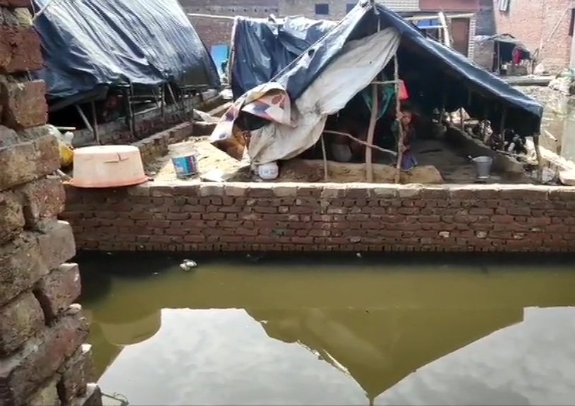 Water Logging In Several Parts Of Moradabad After Heavy Rainfall In City