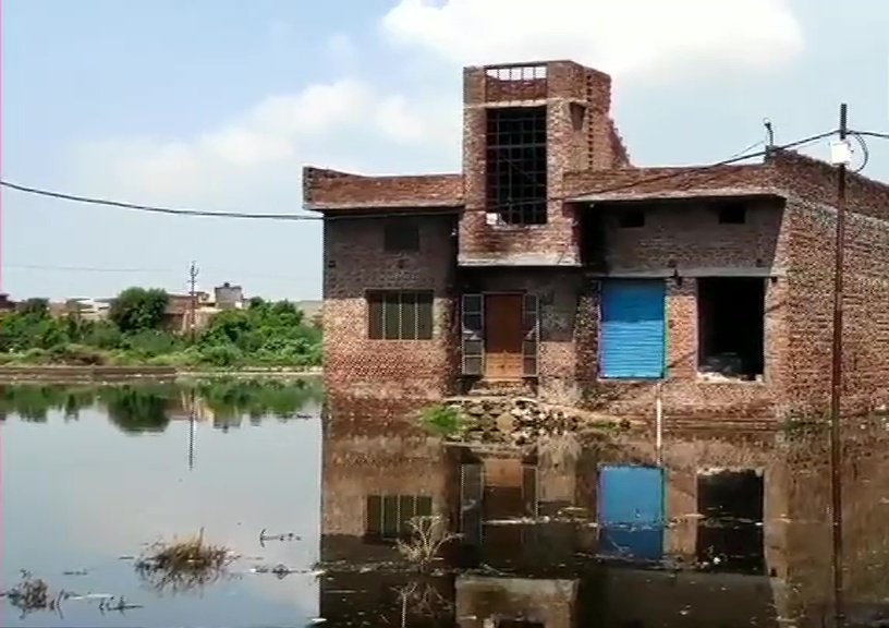 Water Logging In Several Parts Of Moradabad After Heavy Rainfall In City