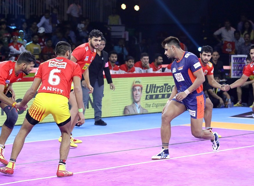 Pro Kabaddi 2019 Gujarat Fortune Giants Vs Bengal Warriors