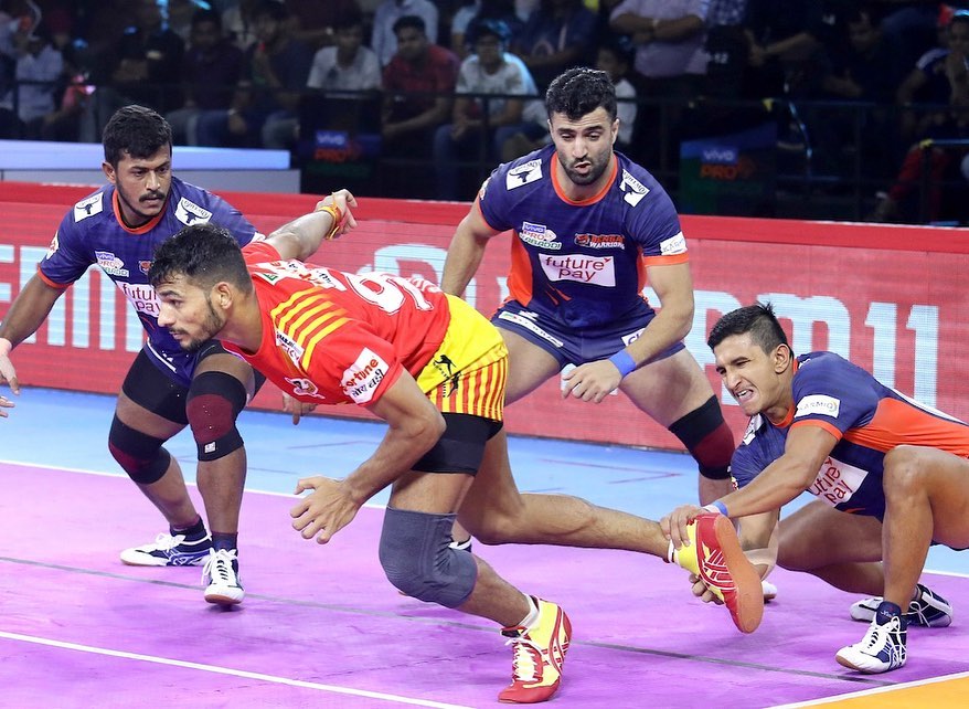 Pro Kabaddi 2019 Gujarat Fortune Giants Vs Bengal Warriors