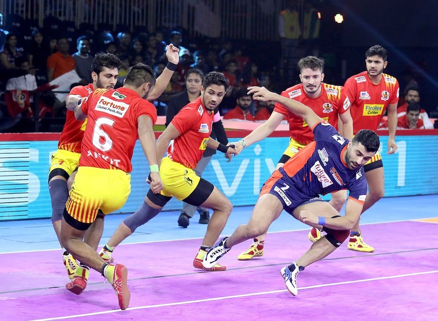 Pro Kabaddi 2019 Gujarat Fortune Giants Vs Bengal Warriors