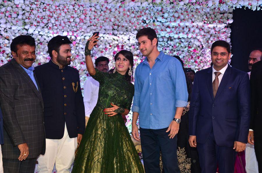 Mahesh Babu at Talasani Srinivas Yadav Daughter Wedding Reception Stills