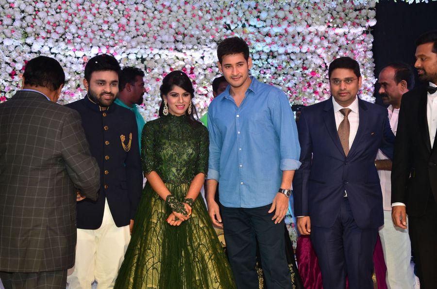 Mahesh Babu at Talasani Srinivas Yadav Daughter Wedding Reception Stills