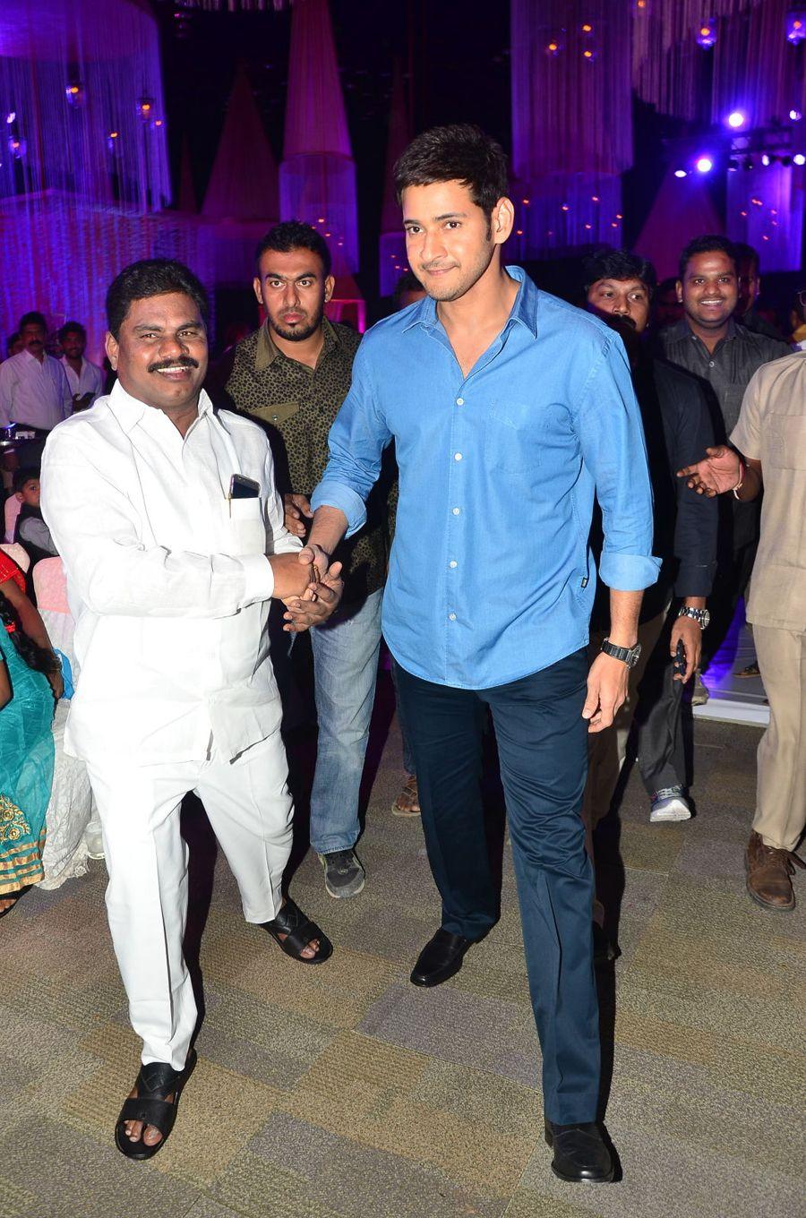 Mahesh Babu at Talasani Srinivas Yadav Daughter Wedding Reception Stills