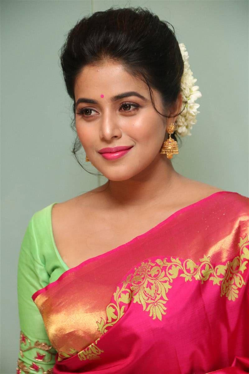 Actress Poorna Latest Stills in Saree